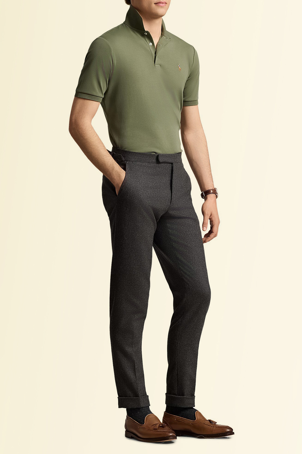 תמונת כל הלוק של חולצת פולו קצרה POLO RALPH LAUREN